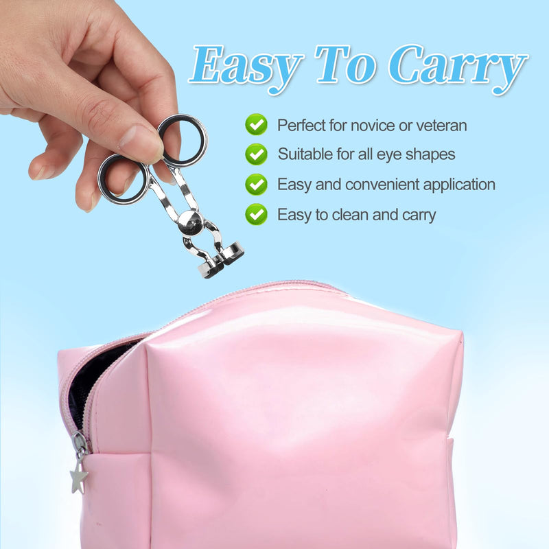 [Australia] - Contact lens tweezers for soft lenses, aid for contact lenses, contact lens remover with contact lens container and storage box, contact lens insertion aid for removal (silver) 