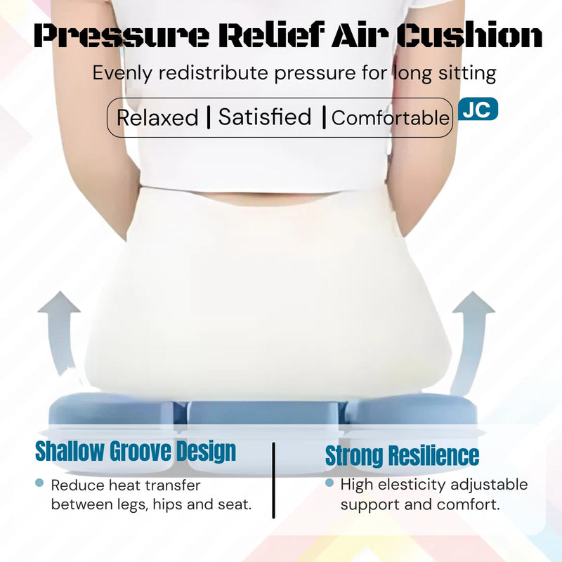 [Australia] - Inflatable Seat Cushion,Hemorrhoid Pillow,Pressure Ulcer Cushions,Donut Pillow,Bed Sore Pressure Relief Seat Cushions for Butt,Postpartum,Home Living,Car,Office Grey 
