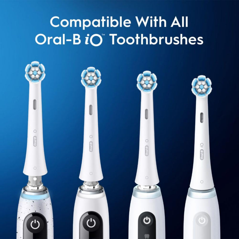 Oral-B iO Series Gentle Care Electric Toothbrush Replacement Brush Heads for an Oral-B Electric Toothbrush, 2 count, White 2 Count (Pack of 1)