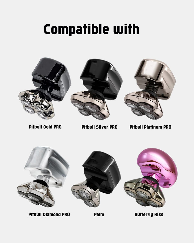 12 Pack Skull Shaver Blades Compatible with Pitbull Shaver Replacement Blade for Skull Shaver Replacement Heads Pitbull Shaver Replacement Head, Gifts for Men, Head Shavers for Bald Men 12 Packs