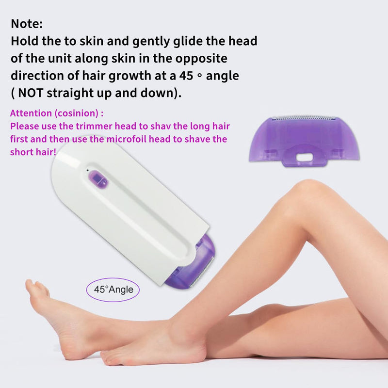 [Australia] - COJJ Silky Smooth Hair Eraser Painless Hair Removal, Professional Painless Hair Remover for Wommen, Laser Touch USB Rechargeable Epilator Remover, Apply to Any Part of The Body (1pcs) 