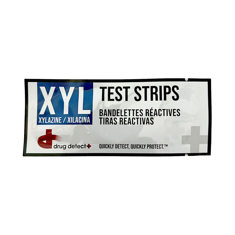 Xylazine Test Strips - Detect XYL in Liquid and Substances - 50 Individually Pouched Test Strips DD-S-50-P-X