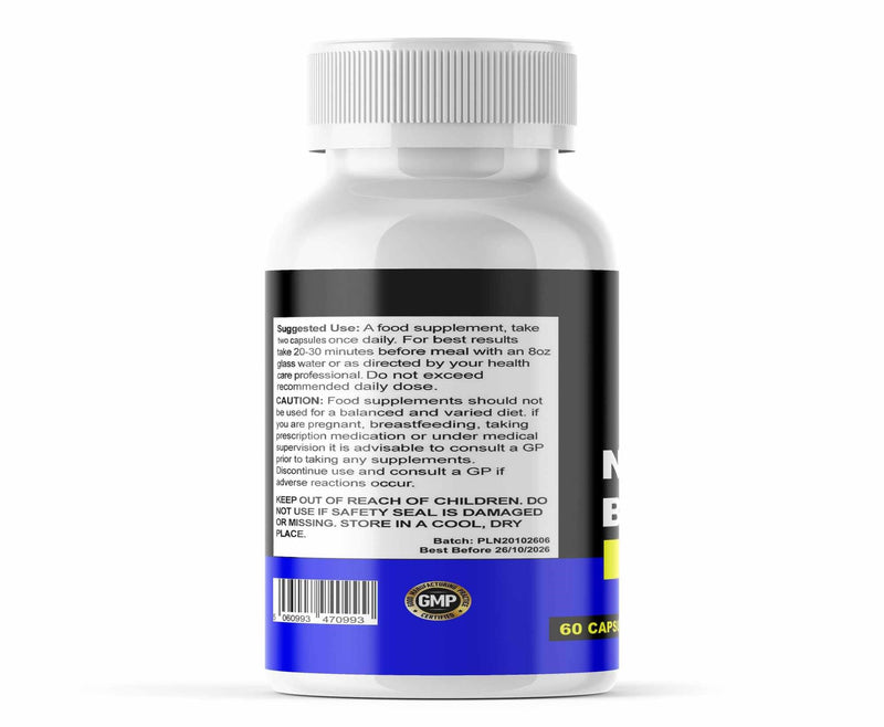 Nitric Boost Ultra Energy - Advanced Performance and Recovery Agent - 60 Capsules/Slim Warriors