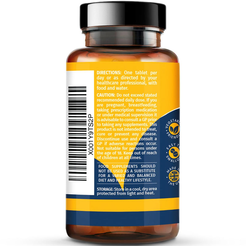 Vitamin D3 4000iu Plus Vitamin K2 100ug (MK7) 365 High Strength Vegetarian Tablets - 12 Months Supply - Easy to Swallow, for Immune System, Bone, Teeth and Muscle Function Support – Made in the UK