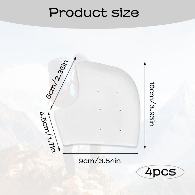 [Australia] - Pack of 4 Heel Protectors Silicone Heel Pads for Shoes Soft Gel Silicone Pads for Heel Pain Plantar Fasciitis Suitable for Heel Pain Dry Cracked Achilles Tendon Gel Pads 