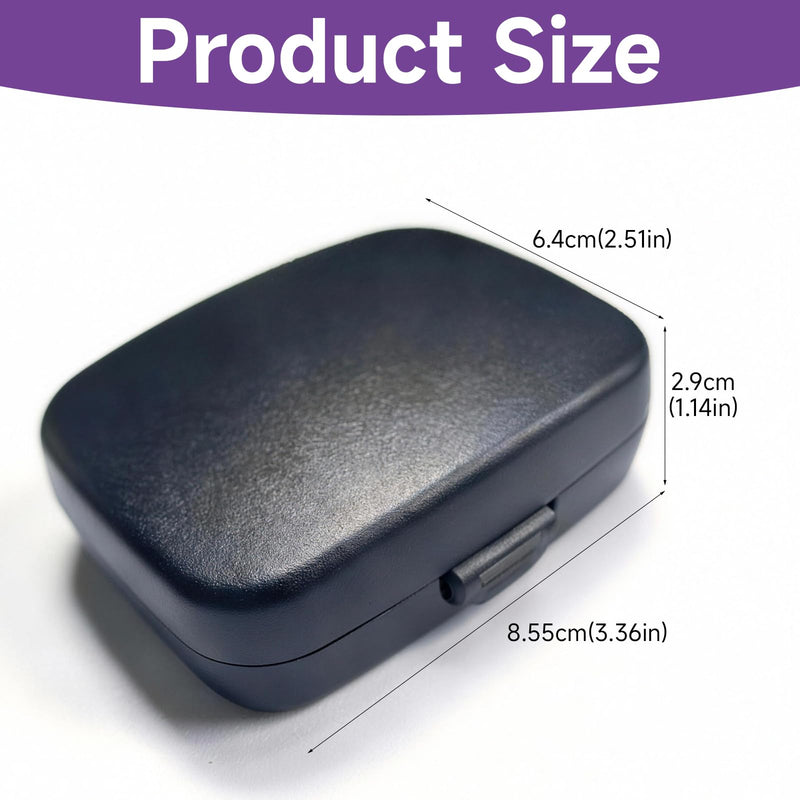 Icetop Hearing Aid Case, Hard Shell Protective Case with Silicone Lining, Portable Water-Resistant Storage Organiser for Hearing Aids Earbuds Small Essentials