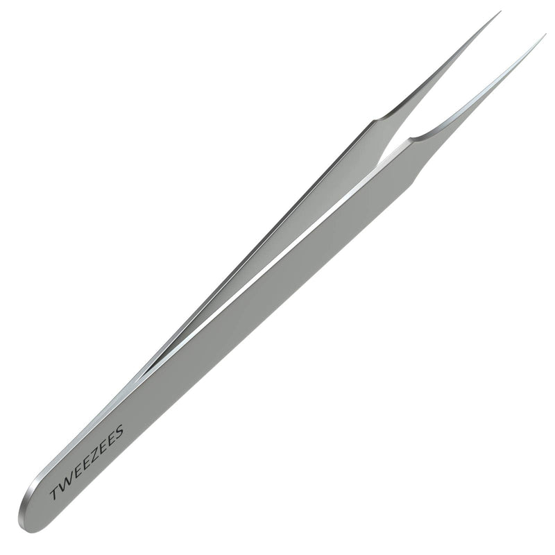 Ingrown Hair Tweezers | Pointed Tip | 2 Pack | Precision Stainless Steel | Extra Sharp and Perfectly Aligned for Ingrown Hair Treatment & Splinter Removal For Men and Women | By Tweezees