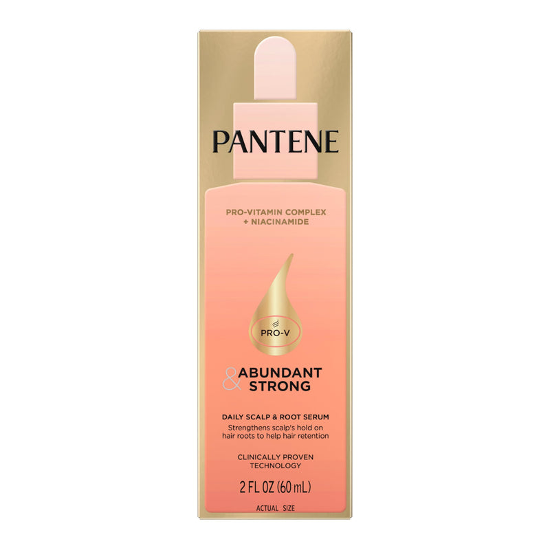 Pantene Abundant & Strong Daily Scalp Serum, Strengthens Scalp’s Hold on Roots, 2 oz