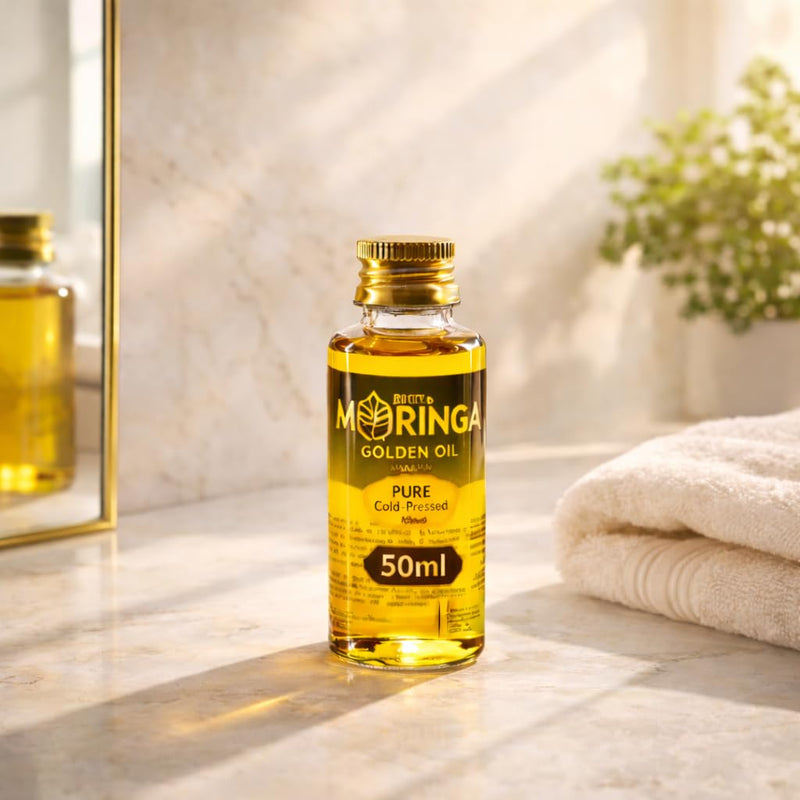 Oil | Cold Pressed Moringa Seed Oil for Face, Hair & Skin | 100% Pure & Natural | Moringa Oleifera | Nourishing Multi-Vitamin Oil - 50ml / 1.69 Fl Oz 1.7 Fl Oz (Pack of 1)