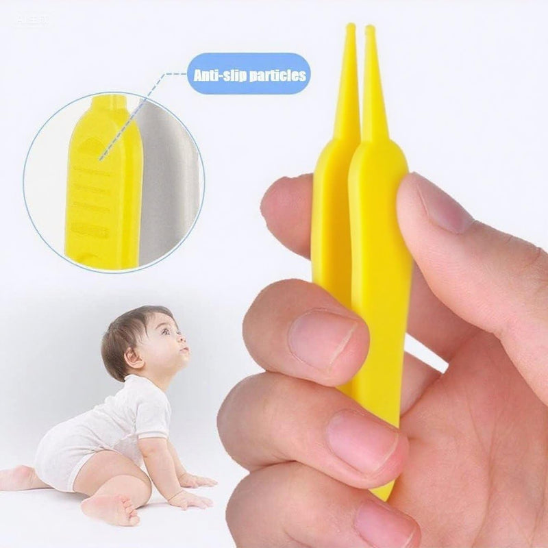 [Australia] - Kids Ear Wax Removal Tweezers, BPA - Free Plastic Infant Ear Cleaning Tool with Protective Case, Color - Coded Baby Ear Care AccessoriesÔºà5 pcs) 
