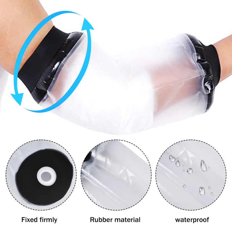 [Australia] - Waterproof Shower Cast Protector, Reusable Waterproof Arm Cover, Cast and Bandage Protector, PICC Covers for Adults, Waterproof Cast and Bandage Protector, 30x22cm 