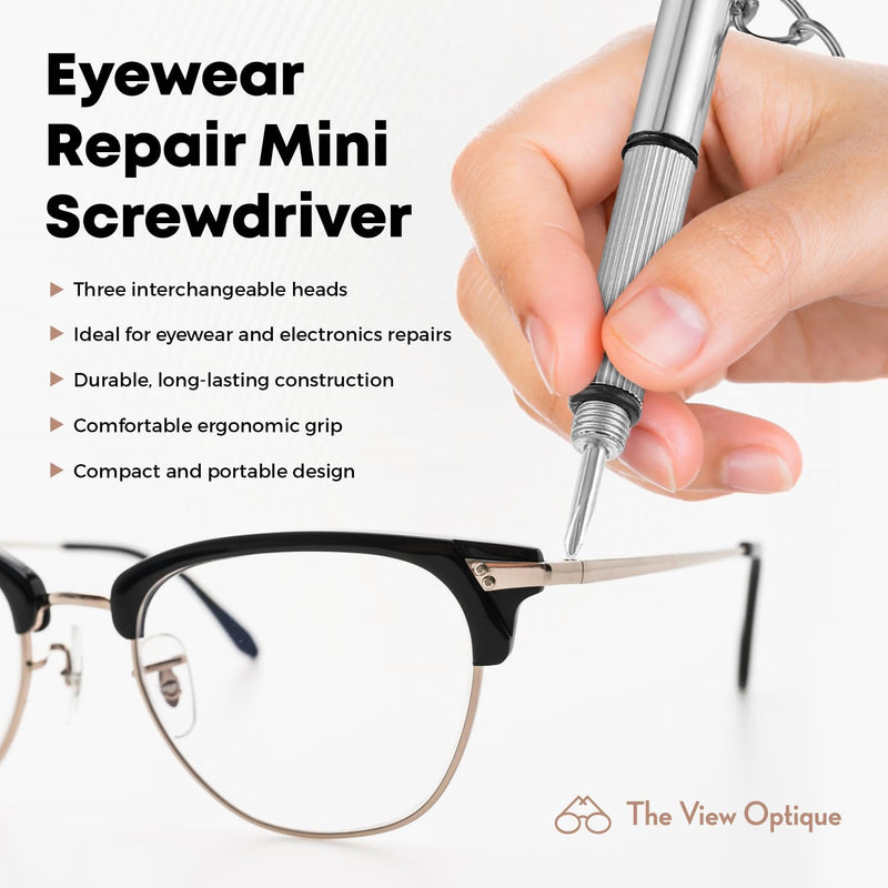 [Australia] - Anti-Reflective Safe Lens Cleaner & Repair Kit ‚Äì 0.4oz Glasses Cleaner Spray, Microfiber Cloth & Keychain Screwdriver in a Vinyl Snap Case for glasses & screens (3 Piece Set) 1x0.4oz Lens Spray + 1 Microfiber Cloth + 1 Screwdriver 0.4 Fl Oz (Pack of 3) 