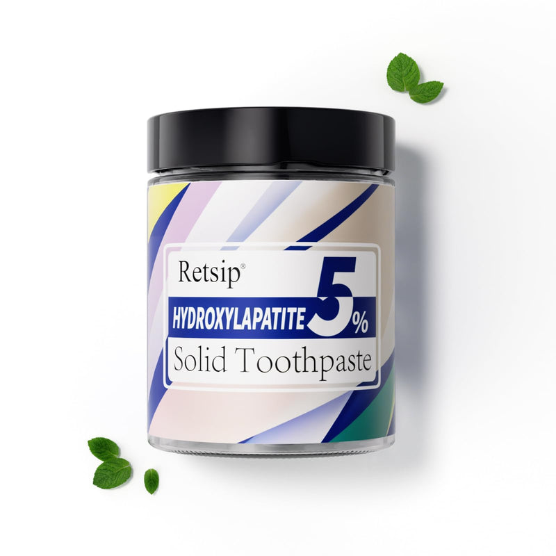 Toothpaste Tablets - 5% Nano Hydroxyapatite, Fluoride Free, Travel Friendly, Eco &Plastic Free, Remineralize & Whitening - 186pcs