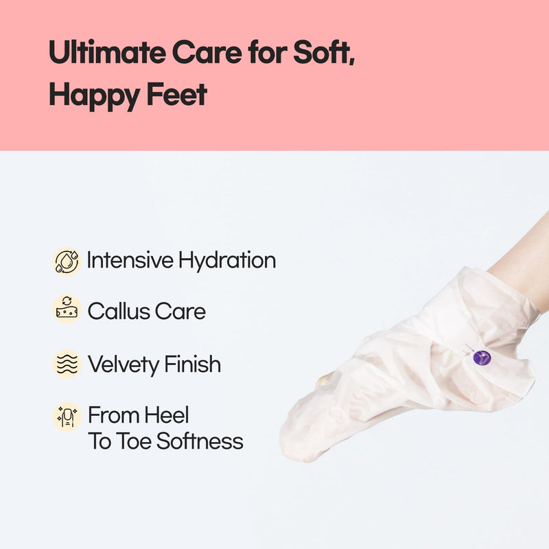 [Australia] - Epielle Moisturizing Hand & Foot Masks 12 Pairs, Soften Dry Hands & Cracked Heels with Sunflower Seed Oil & Avocado Oil, Korean Skin Care, Spa Self Care Gifts for Women, 6 Gloves & 6 Socks 