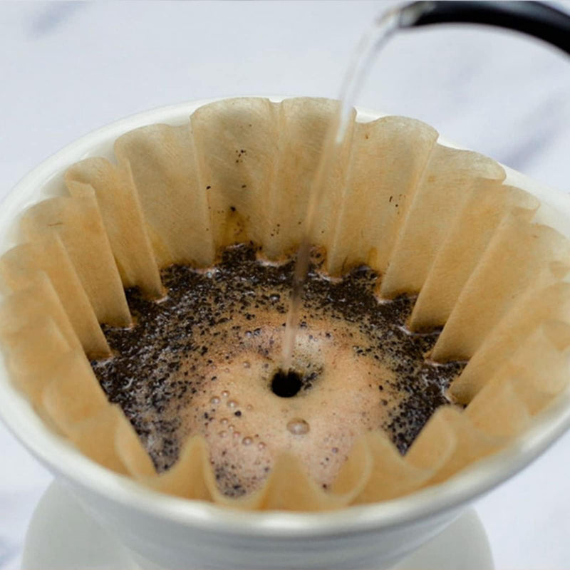 [Australia] - 100 Pack 1-4 Cup Coffee Filters, Disposable Basket Coffee Filter for A Good Brew - Efficient and Convenient Small Coffee Filters 1 Cup - Eco-friendly and Biodegradable (Natural-1, 155/45) Natural-1 