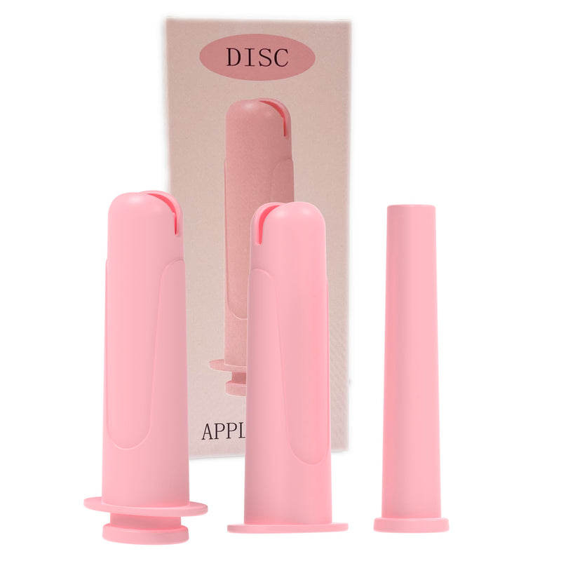 [Australia] - SafeInsert DISC Applicator Only for Menstrual Discs-Ergonomic Insertion Tool, Hygienic Reusable Menstrual Disc Applicator for Women, Comfortble Application with Grip Handle (Pink) Pink 