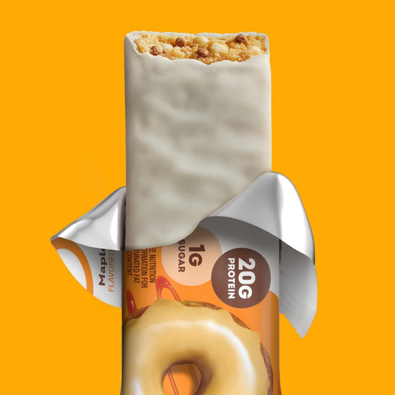 [Australia] - ONE Protein Bars, Maple Glazed Doughnut, Gluten Free with 20g Protein and 1g Sugar, Pantry Staples, 2.12 oz (12 Count) 
