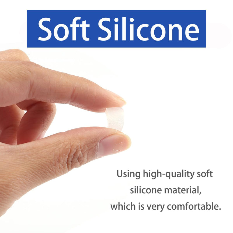 [Australia] - 10 pairs of silicone nose pads, non-slip adhesive pads for glasses and sunglasses, non-slip self-adhesive nose pads, clear, 1.0 mm, clear 1.0 mm 