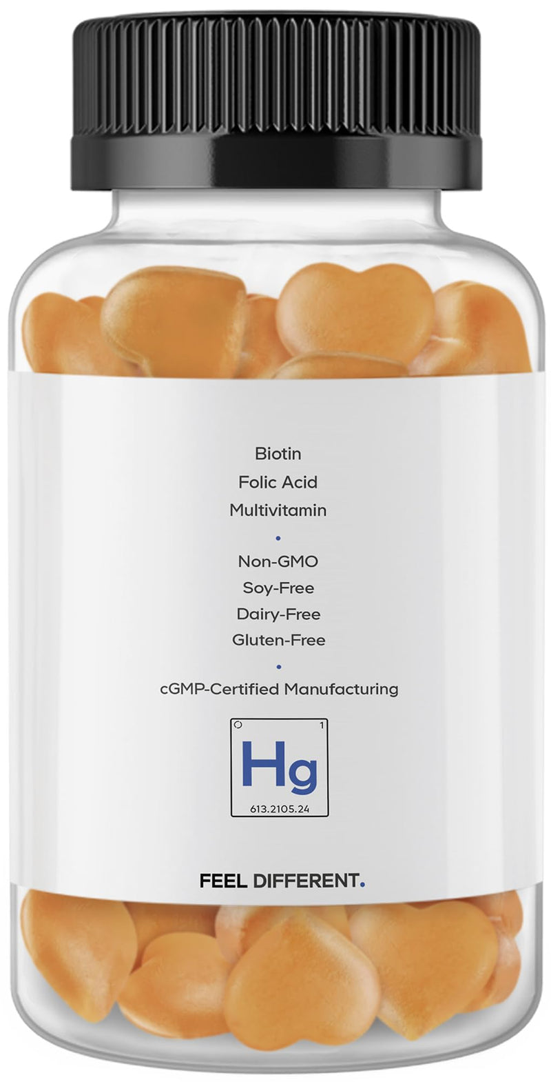 Codeage Hair Gummies, Biotin 5000 mcg, Sugar Free Growth Gummy Vitamins A, C, B6, B12, D3, Zinc, Inositol Supplement, Women & Men, Pantothenic Folic Acid, Nails, Skin, Strawberry Coconut Flavor, 60 ct