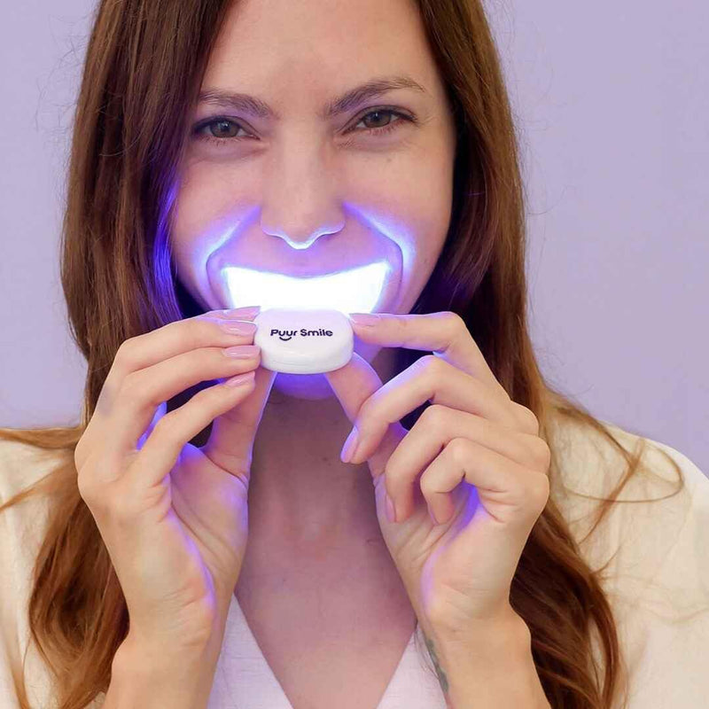 [Australia] - Teeth Whitening Kit – LED Light & Whitening Gel with Remineralization Syringes – Professional-Grade Whitening for Sensitive Teeth – Removes Stains from Coffee, Wine, & Smoking 