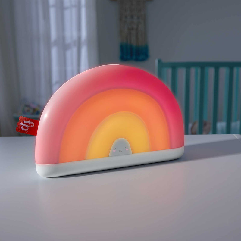 Fisher-Price Sound Machine Soothe & Glow Rainbow With Lights Music And Volume Control For Newborns And Up Small