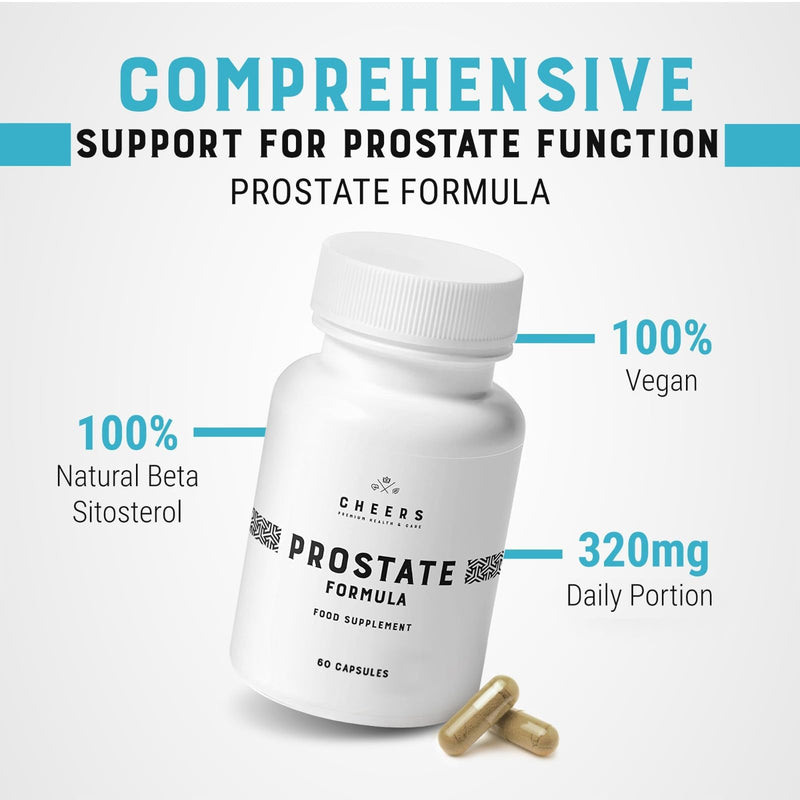 Cheers - Prostate Formula, 60 Capsules for Urinary & Prostate Support, Prostate Supplements for Men, Selenium Supplements with Vitamin B6 and Zinc