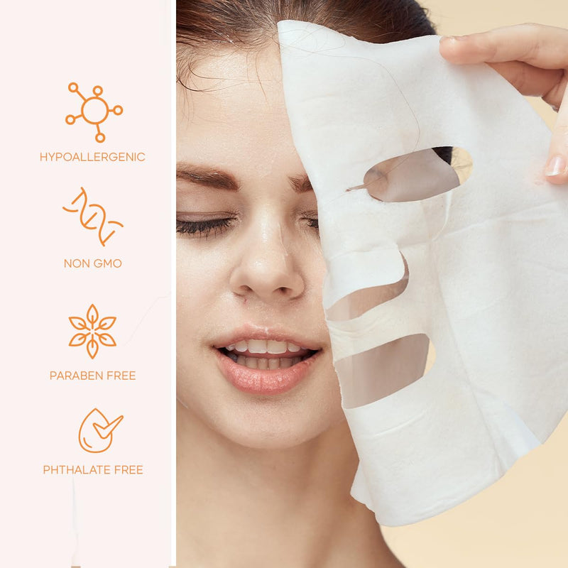 Skin 2.0 Vitamin C and Collagen Beauty Value Set - Serum, Moisturizer & Face Sheet Masks