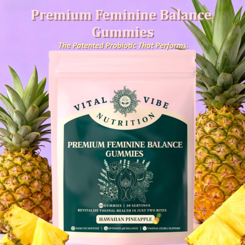 Women Probiotic Gummies for Intimate and Digestive Health - Vaginal Feminine Balance Gummies for Women of All Ages - Immune Support & PH Balance - Hawaiian Pineapple Flavor - Vegan 60pcs