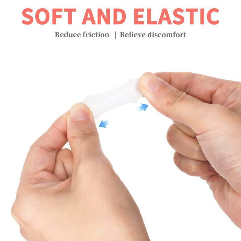 [Australia] - Rosenice Gel Toe Caps Pain Relief 5 Pairs (White) 