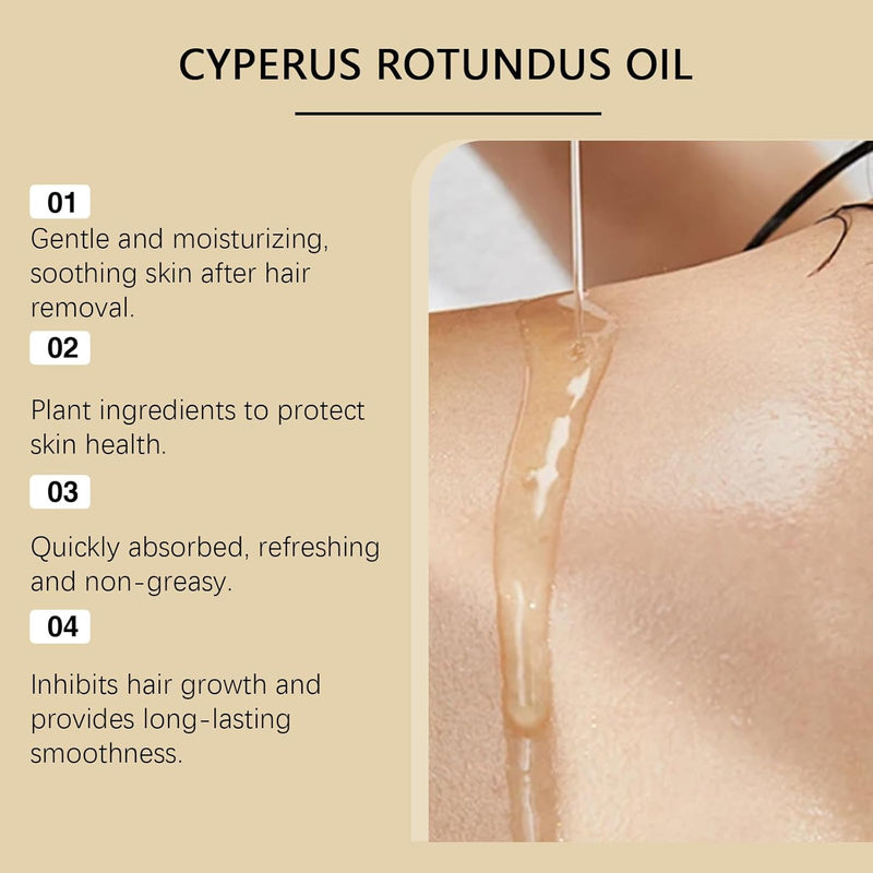 [Australia] - Cyperus Rotundus Oil 60ML,Cyperus Oil,Natural Cyperus Rotundus Oil for Hair Removal,Reducing Body Hair Growth 