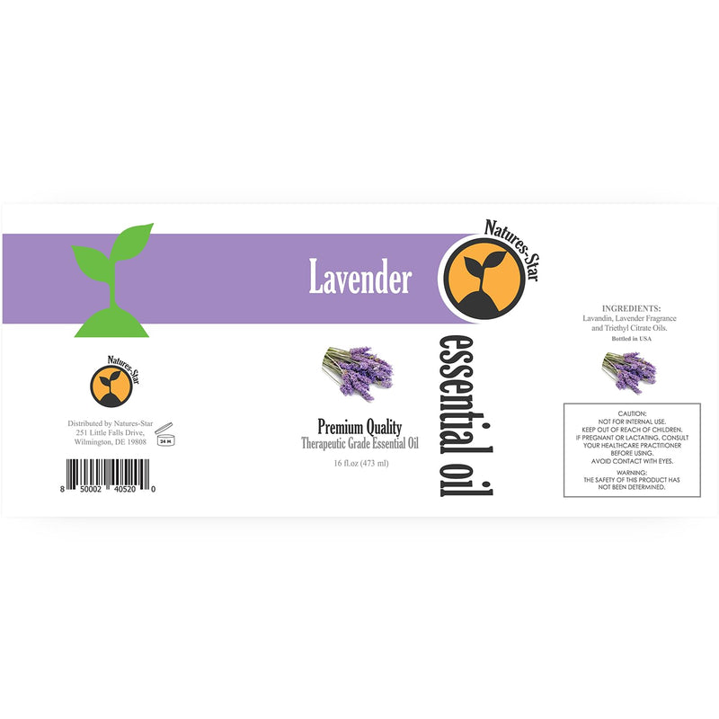 [Australia] - Bulk Size Lavender Essential Oil (16 Ounce Bottle) Therapeutic Grade Essential Oil - 16 Fl Oz - Essential Oils Big Bottle - Essential Oils for Candle Making - Lavender Diffuser Oil 16 Fl Oz (Pack of 1) 
