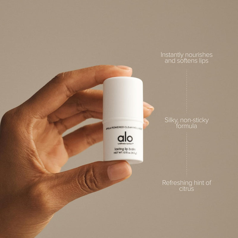 ALO Lasting Lip Balm, Instant Moisture and Hydration, Citrus, 2 Pack | Vitamin C-Enriched, Aloe, Cocoa Butter & Rosehip, Nourishing Formula