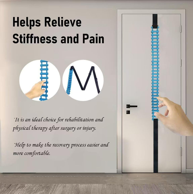 [Australia] - Shoulder Pain Relief Wooden Finger Ladder. Shoulders/Fingers/Joints Physical Therapy Ladder. Blue Hand Therapy Ladder for Rehabilitation. Physical Therapy Equipment For Chronic Muscle Pain 