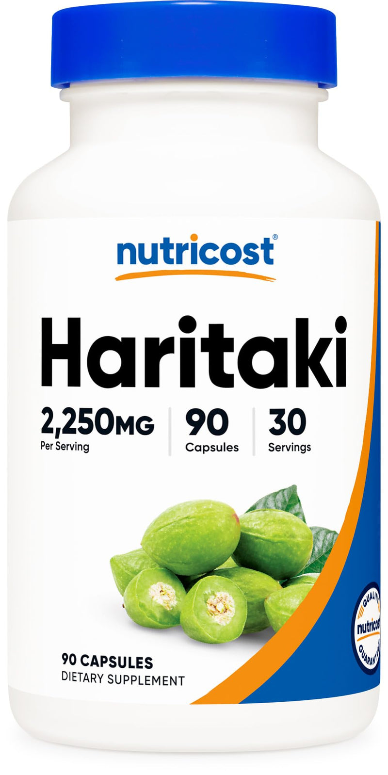 [Australia] - Nutricost Haritaki (2250mg) 90 Vegan Capsules - GMO-Free, Gluten-Free, 30 Servings 