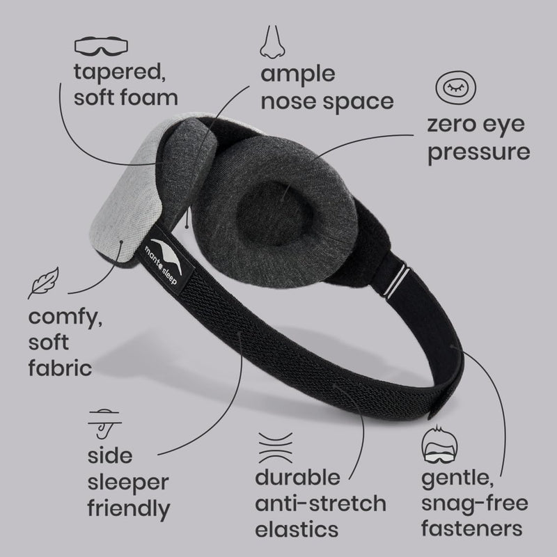 [Australia] - Manta Slim Sleep Mask ‚Äì Ultra-Light Blackout Eye Mask with Adjustable Eye Cups, Soft Strap for Comfortable Sleep, Minimalist Design for Better Rest 