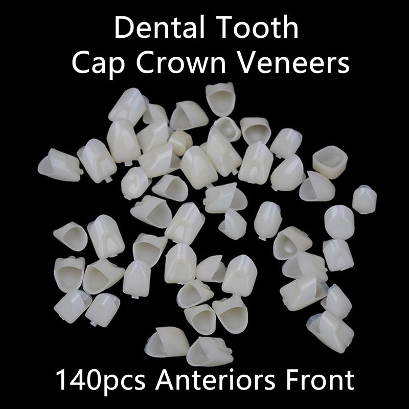 [Australia] - Temporary Fake Tooth Cap Crown,140 Pieces Front Teeth with Thermal Beads Cap Filler for Teaching or DIY 