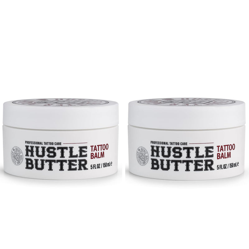 [Australia] - Hustle Butter Deluxe ‚Äì Tattoo Butter for Before, During, and After the Tattoo Process ‚Äì Anti-Inflammatory Lubrication ‚Äì 100% Vegan Replacement for Petroleum-Based Products ‚Äì 5 oz (2 Pack) 
