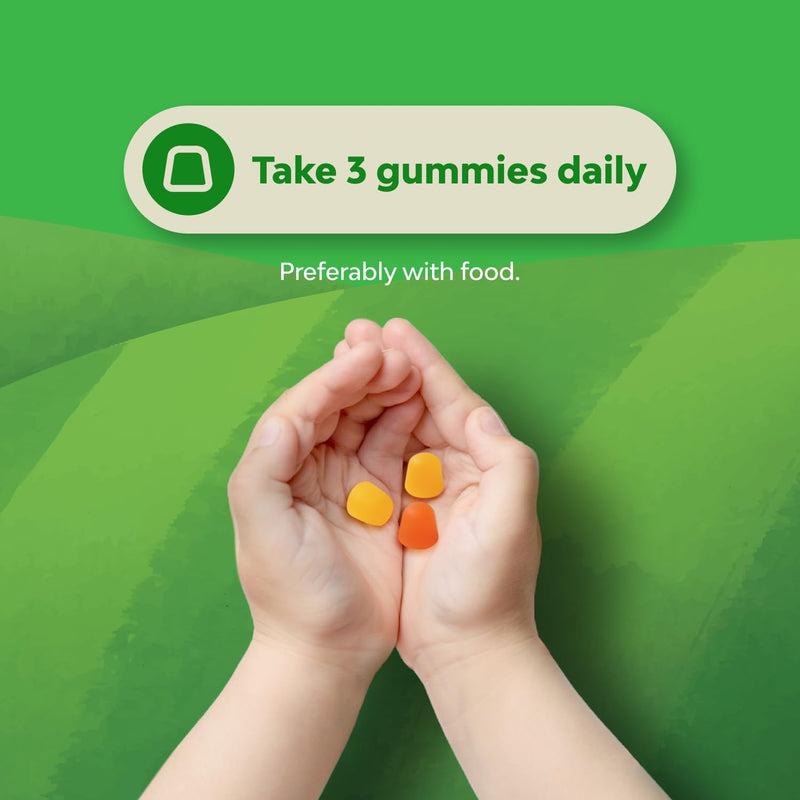 Bundle of Kids DHA Omega 3 Gummies - Fatty Acids Omega 3 6 9 for Brain Immune Strength Vision Focus Support and Liquid Multivitamin for Kids Immunity Support - Yummy Toddler Supplement High Absorption