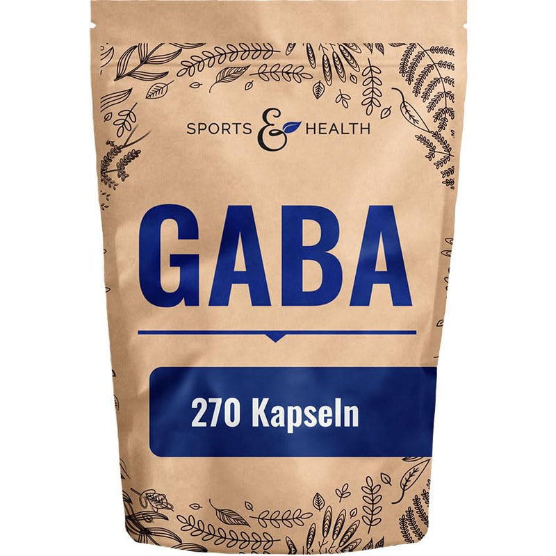 [Australia] - GABA capsules high dose - 500 mg per capsule - 270 capsules 500 mg each - Vegan - Gamma aminobutyric acid - GABA capsules high dose - 100% natural without additives - own production 