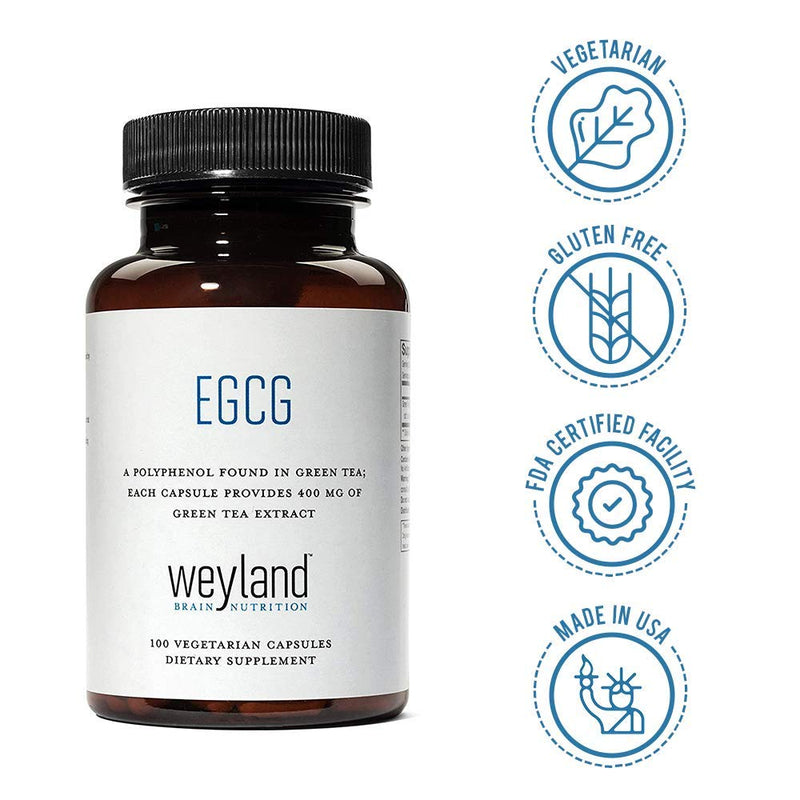 [Australia] - Weyland: EGCG from Green Tea Extract (1 Bottle) 100 Count (Pack of 1) 