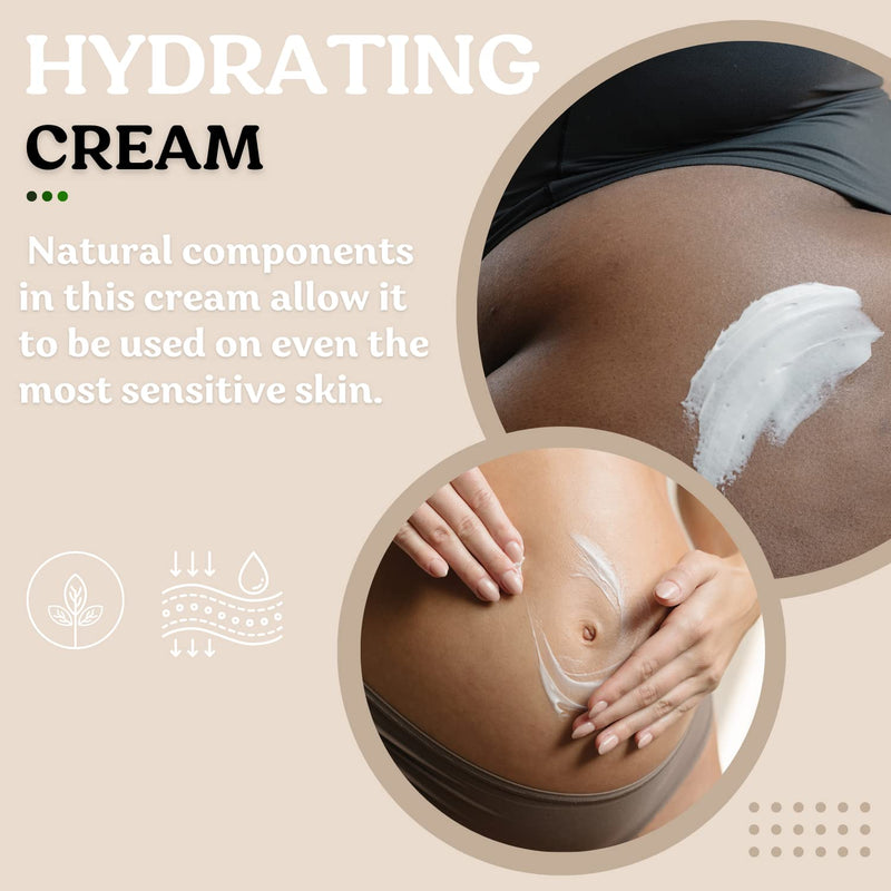 [Australia] - Roe Wellness Stretch Mark Cream for Sensitive Skin Plant-Based Long and Short-term Hydration, Increases Skin Elasticity and Firmness (Stretch Mark Cream) 