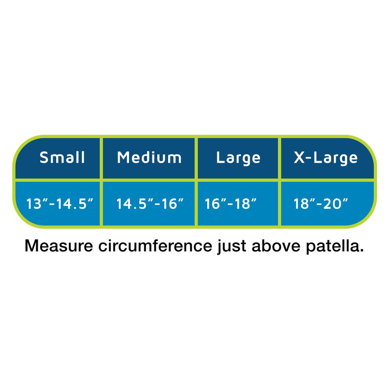 Pro-Tec Athletics 3D Flat Knee Support, Advanced Flat Knit Technology for Custom Fit, Breathable Multi-Directional Stretch Fabric, Non-Slip Gel for Enhanced Stability, Full Motion, Medium, Blue/Black Blue, Black