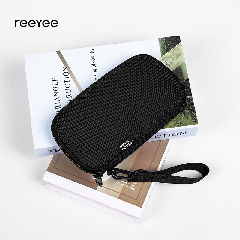 reeyee Cordura Passport Holder, Black | RFID, Travel Wallet