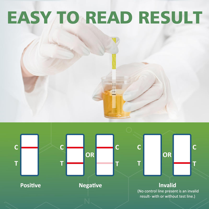 Carethetic Nicotine Testing kit at Home - Highly Sensitive Nicotine Cotinine Tobacco Urine Test Strips Detection at 200 ng/ml - Accurate Rapid Nicotine Urine Test Kit [5 Pack]