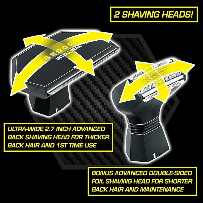 [Australia] - MANGROOMER - INTELLIMAX PRO – Back Hair Shaver Complete FOIL Attachment Head 