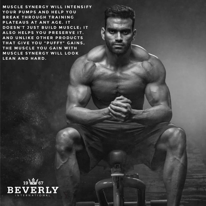[Australia] - Beverly International Muscle Synergy 405g (Lemon Powder 14.3 oz) Dramatic Muscle Pump, Size & Strength Maximizing Drink Mix w/HMB. L-Arginine, L-Citrulline, Creatine Monohydrate, L-Ornithine 