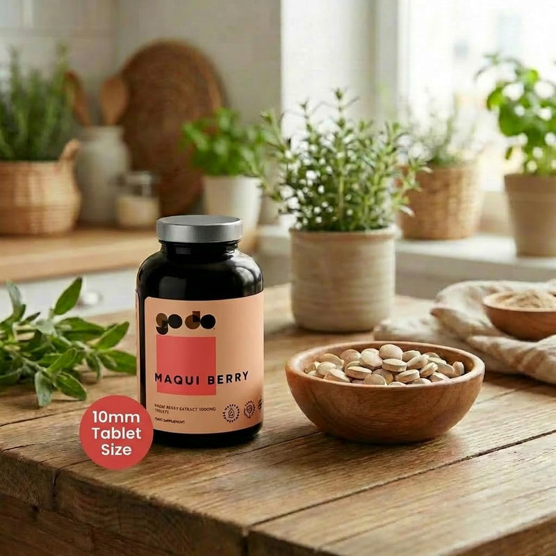 Maqui Berry Tablets 1000mg 360 Tablets | Suitable for Vegan | Health & Wellbeing | Pure Maqui Berry Extract 360 count (Pack of 1)