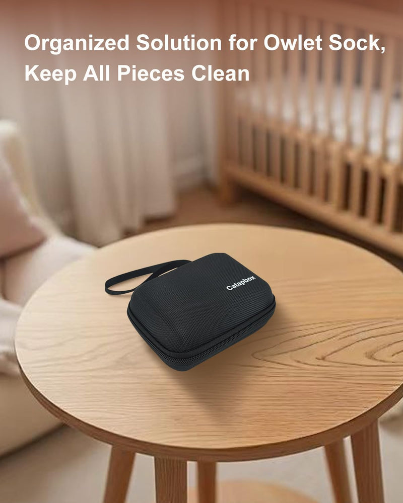 [Australia] - Hard Travel Case for Owlet Dream Sock Baby Sleep Oxygen Monitor, Protect Storage Case for Owlet Smart Baby Monitor, Black Designed Specifically 