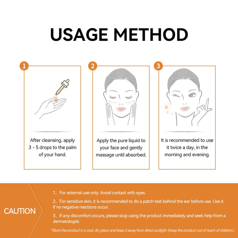 20% Vitamin C Face Serum with Hyaluronic Acid, 1.0 Fl Oz | for Mature Skin, Fine Lines & Dry Areas; With Vitamin E, Niacinamide & Aloe For Daily Am/Pm Skincare