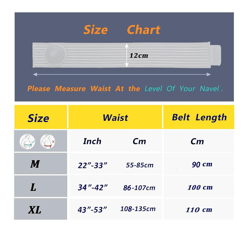 [Australia] - Umbilical Hernia Belt for Men and Women - Abdominal Support Binder with Compression Pad - Navel Ventral Epigastric Incisional and Belly Button Hernias Surgery Prevention Aid L 